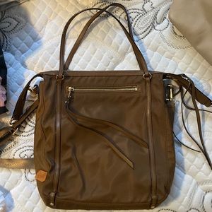Mz wallace tan bag shoulder and crossbody